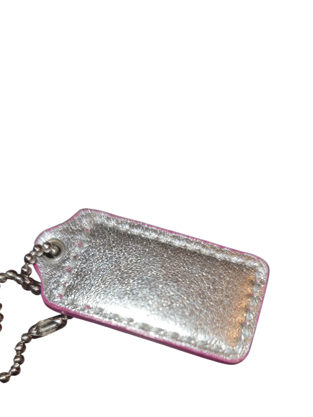 Coach Raspberry Patent Leather Hangtag